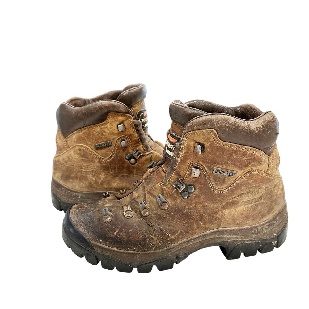 Zamberlan Vioz GTX Leather Hiking Boots Womens 7.5 Men 6.5 EU 40 Gore-Tex Vibram
